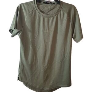 ASRV Mens Size‎ XL Short Sleeve Olive Green Performance Short Sleeve Shirt